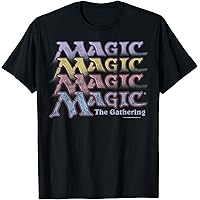 Amazon.com: Magic: The Gathering Vintage Logo Line T-Shirt